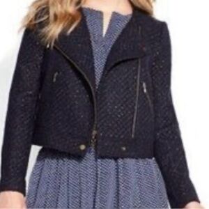 QMack Navy Textured Jacket